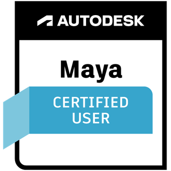 Autodesk Maya Certified User Badge