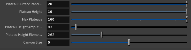 The controls for the shattered plains part of the tool